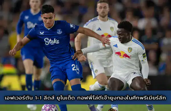 เอฟเวอร์ตัน 1-1 ลีดส์ ยูไนเต็ด_ ทอฟฟี่ไล่ตีเจ๊ายูงทองในศึกพรีเมียร์ลีก