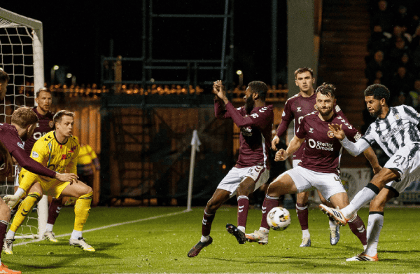 Freckletons last goal came against Hearts in a 2-2 draw in October | Freckletons last goal came against Hearts in a 2-2 draw in October
